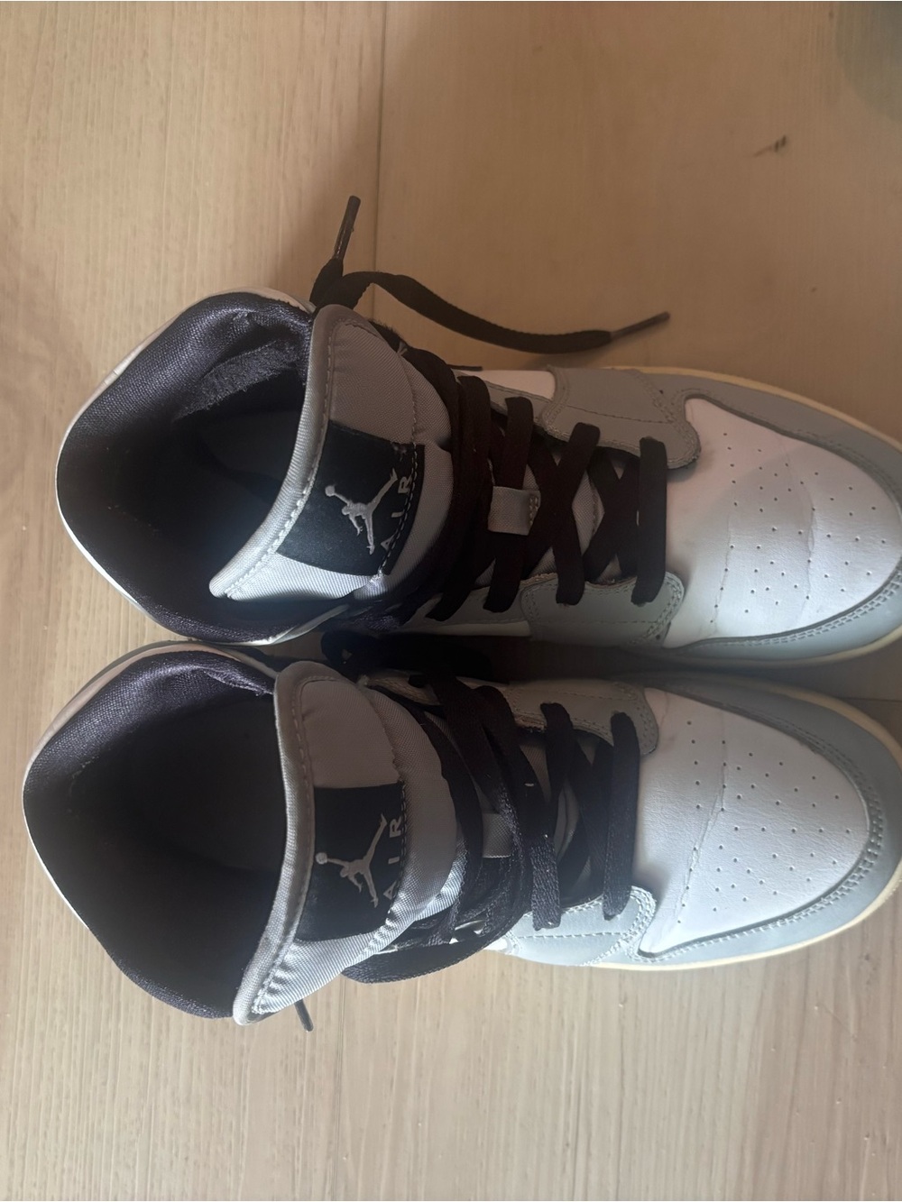 Nike Kids' High-Top Sneakers in White and Black
